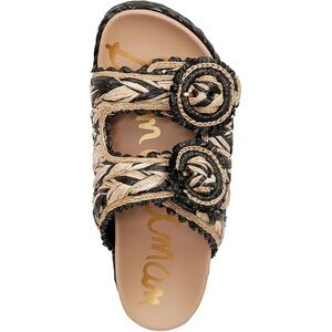 Sam Edelman Reina Woven Double Buckle Slide Sandals